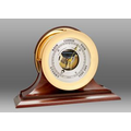 Ship's Bell Barometer w/ 8 1/2" Dial on Traditional Base